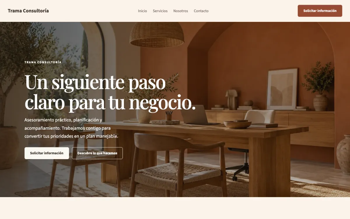 Trama · Servicios profesionales